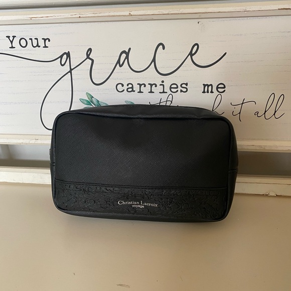 Christian Lacroix Elegant Black Toiletry Bag by Formia - Picture 1 of 9
